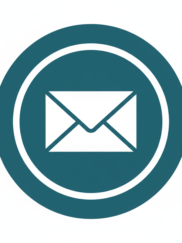 Teal email icon